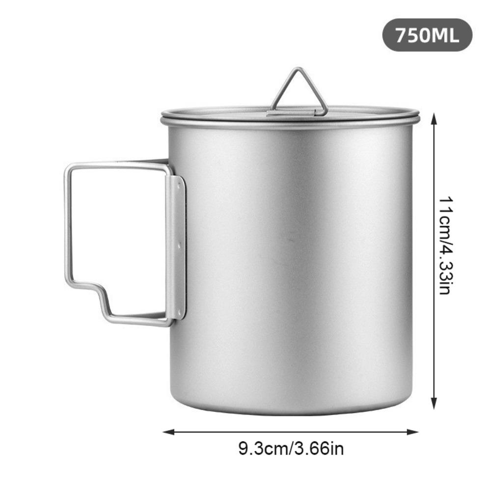 300ML/450ML/750ML Outdoor Water Cup Titanium Camping Picnic Mug Portable Beer Cup Camping