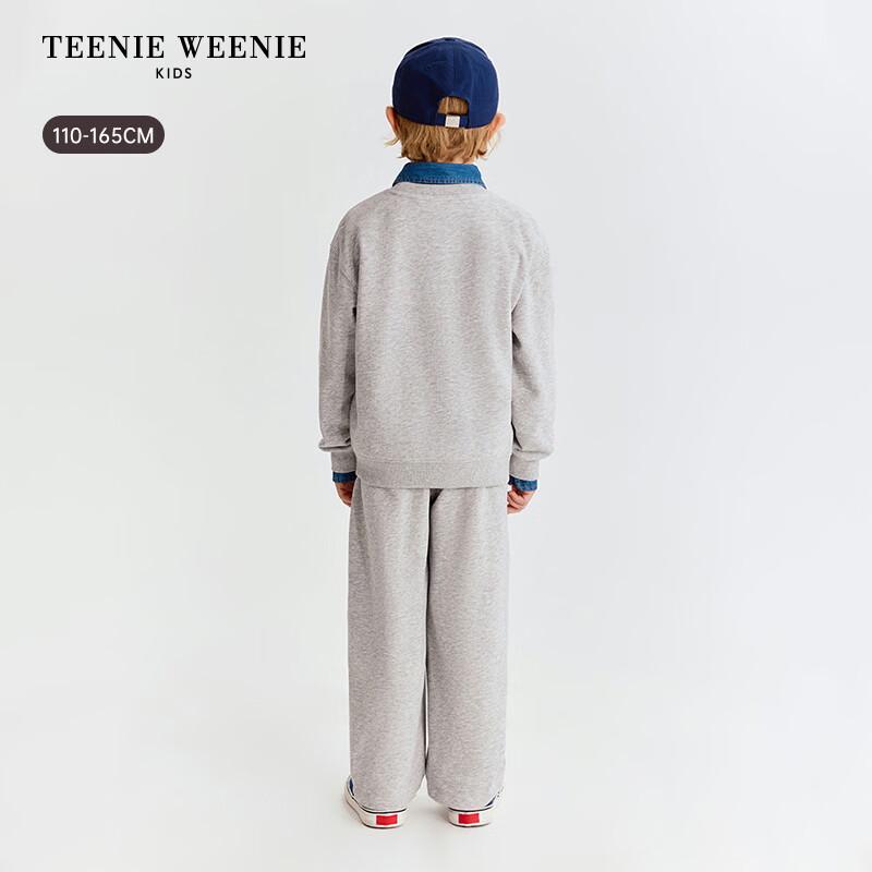 Teenie Weenie Стильная толстовка для мальчика с принтом букв, с длинным рукавом