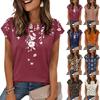 Женская модная повседневная футболка свободного кроя с ретро-принтом