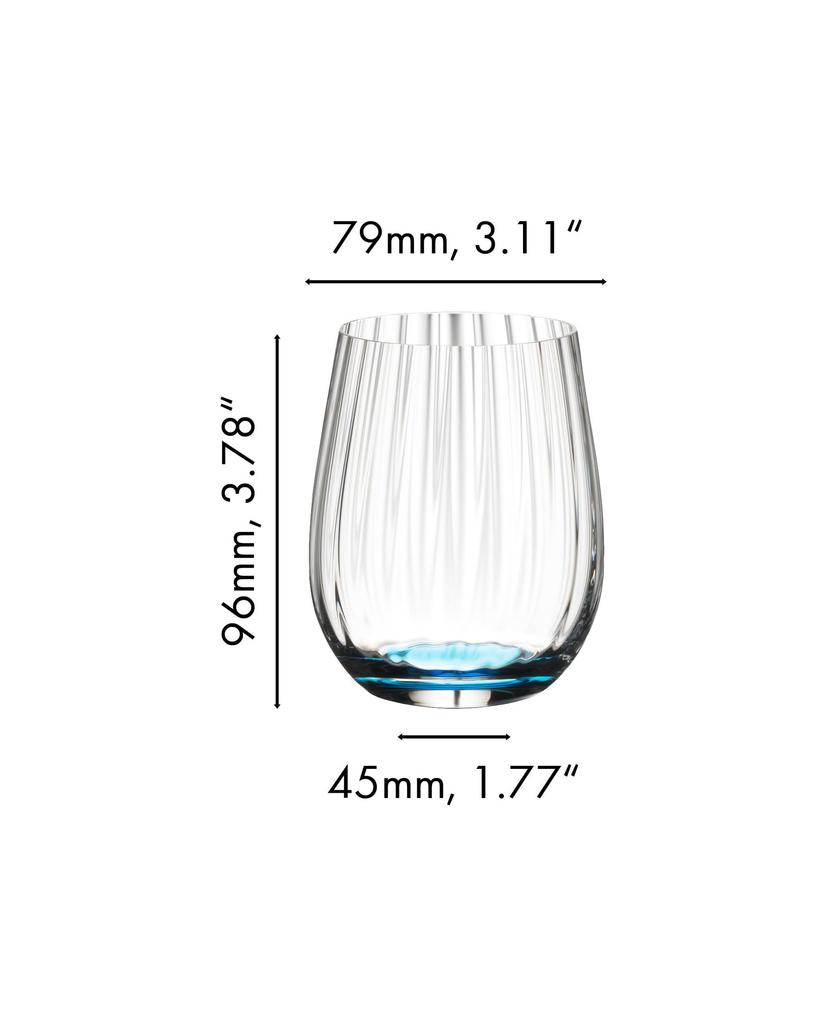 [Authentic] RIEDEL Happy O Optical Glass Tumbler Collection (4 Colors) 344ml 5515/44 Clear