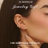 925 Sterling Silver with Cubic Zirconia Solitaire Stud Earrings for Womens Screw Back Post With Secure Fit