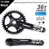 TANKE Crankset 170MM Bicycle Chainring Hollow Integrated Crankset 104 BCD Narrow Wide Bike MTB Crown  Square Hole Sprocket Crank