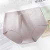 Medium To High Waisted Women's Triangle Underwear One Piece Ultra-thin Ice Silk Seamless Lifting Hip Plus Size Triangle Underwear Panties