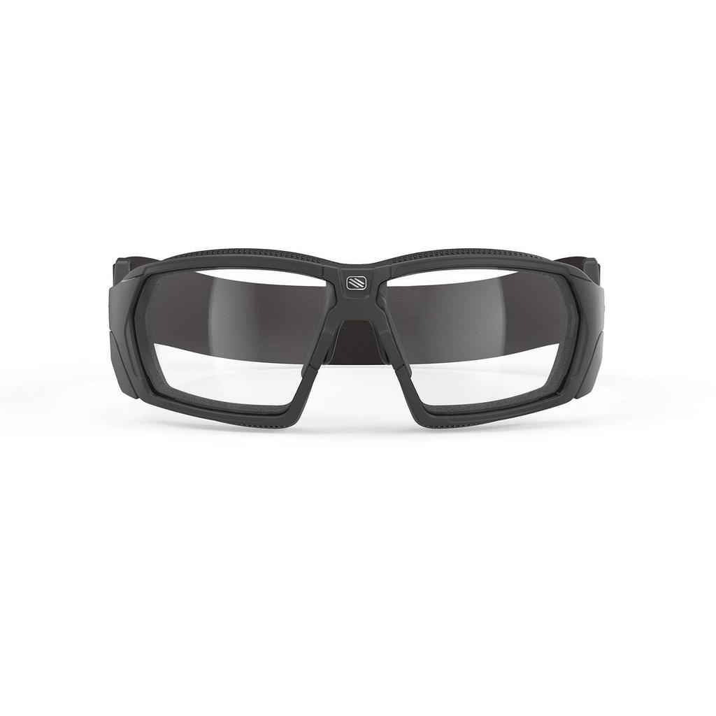 Rudy Project AGENT Q Sports Sunglasses in Black Matte Gloss and Gray Z87+/EN166 Shiny/Clear (SP701106-GRD0)