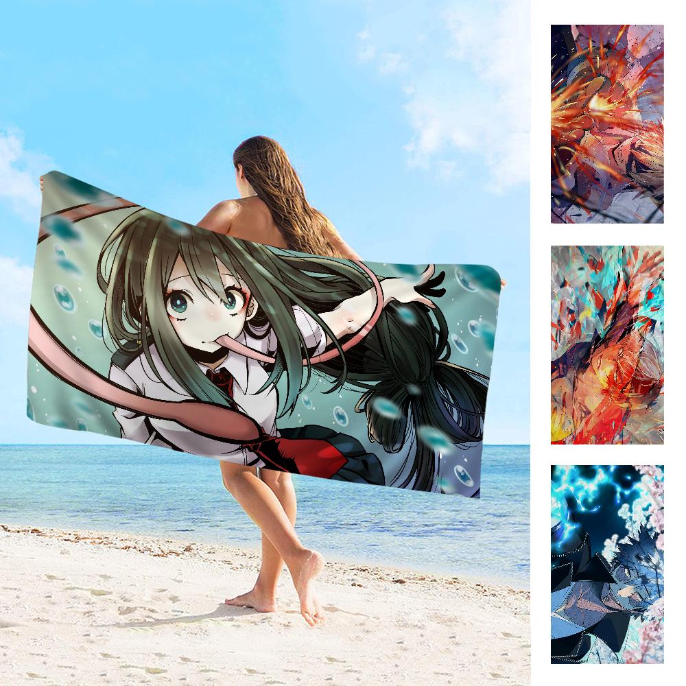 My Hero Academia Towel Microfiber Beach Towel Absorbent Quick dry Soft Yoga Swimming Resort Mountain Climbing Towel
