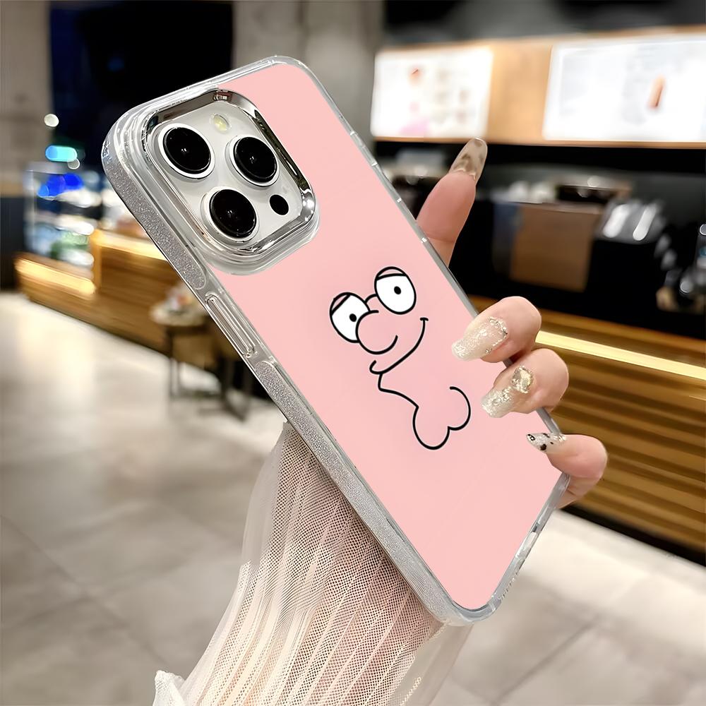 Game F-Family Guy Phone Case For Iphone 17 16 15 14 13 12 11 Pro Max Xr Air Plus Silicone Cover Silver Hard Shell Cover
