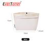 EverToner Gray Makeup Bag inner liner for Gy-rd mini ultralights Mesh Transparent Solid Color Zipper Nylon Organizer insert Bag
