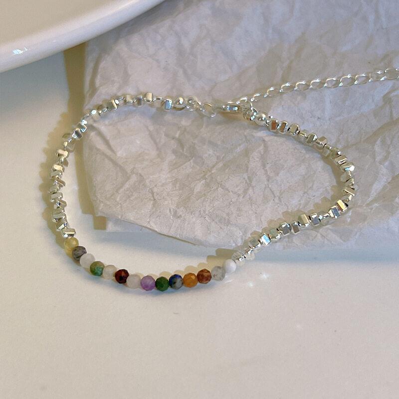 Сломанный серебряный браслет из искусственного жемчуга, модный шарм для женщин, INS, круглые браслеты из бисера, индивидуальный дизайн для девочек, небольшой дизайн, нерегулярный крой, вечерние ювелирные подарки