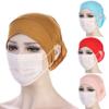 Undercap with Ear Hole Women's Hijab Elastic Bandanas Cap Base Islamic Scarf Hat  for Women