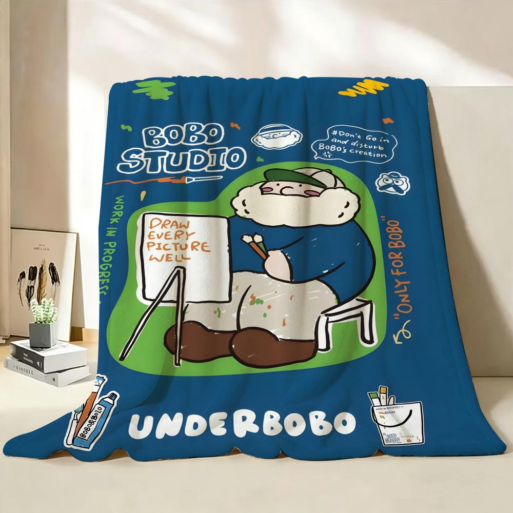 ip U UNDERBOBO Throw Flannel Throw Blanket Suitable for Sofa Living Room Bedroom