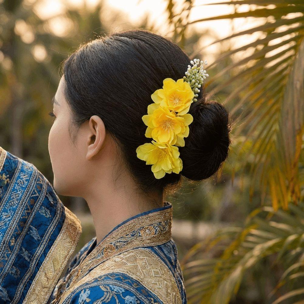 Thailand Bohemian Hairpin Sweet Wedding Bride Accessories Barrettes Thai Hair Accessories Female