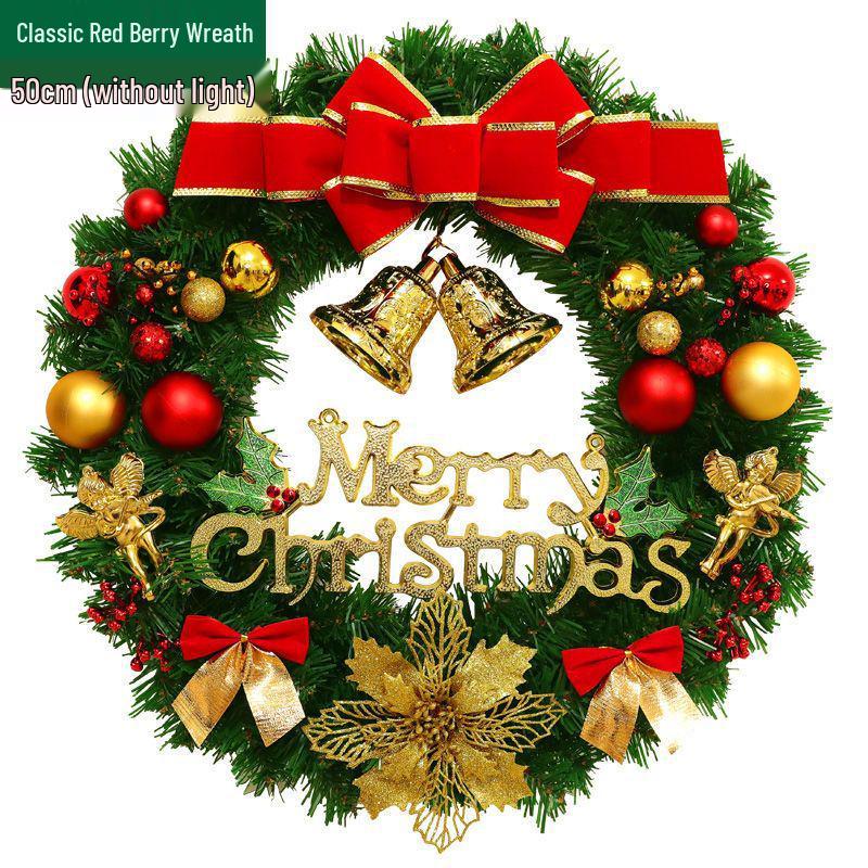 Рождественский венок кольцо из ротанга: 50/60/80СМ Подвеска на дверь и 2,7М Ротанговая гирлянда для украшения дерева/окна