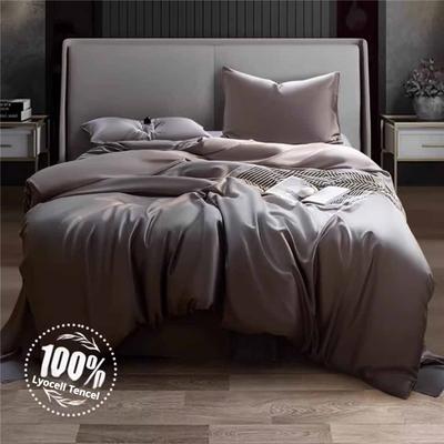 Роскошный комплект постельного белья из лиоцелла Tencel из 4 предметов: мягкая простыня на резинке и пододеяльник и наволочки, дышащее постельное белье для комфорта как в отеле