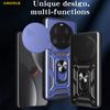 AMORUS Чехол для Xiaomi 15 Ultra с подставкой, PC+TPU чехол для телефона со сдвижной шторкой для объектива камеры