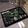 3D Напольный коврик с принтом гальки для дома, ванной комнаты и нескользящая быстросохнущая подкладка для ног