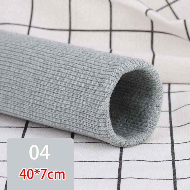 Шитье для одежды своими руками, хлопковая подол, нижняя манжета, эластичная трикотажная ткань в рубчик с резьбой