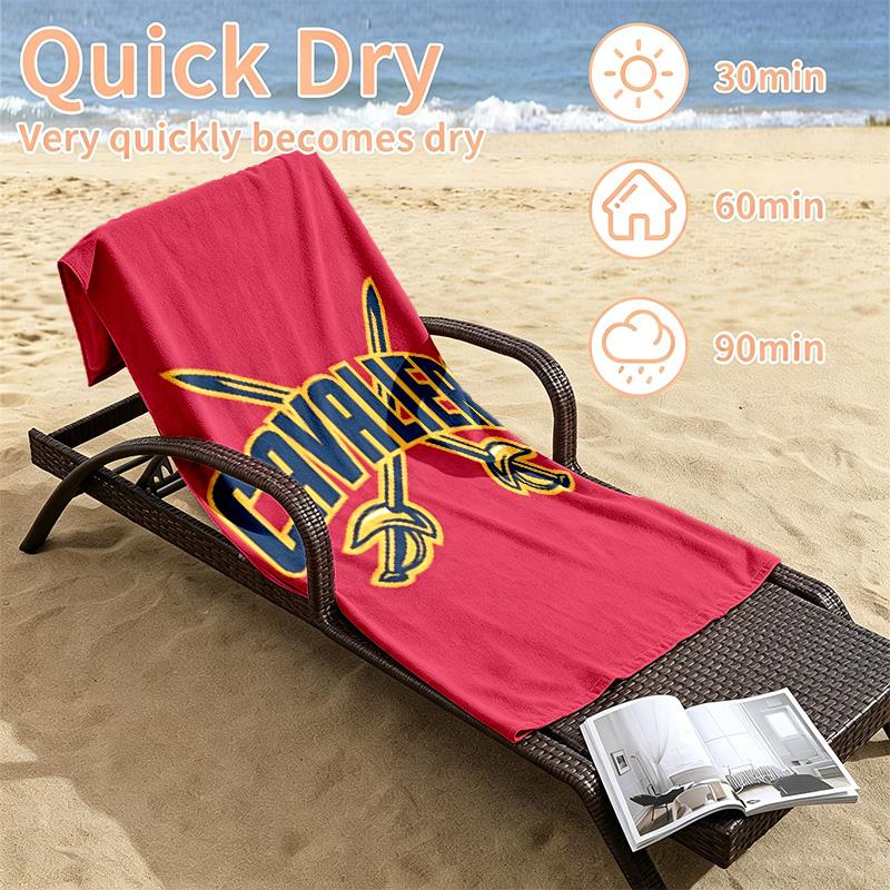 Cleveland Cavaliers Beach towels also serve as bath towels summer essential a musthave for the outdoors the beach and the pool