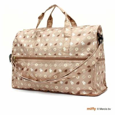 Miffy Складная сумка Boston Miffy and Борис M Цветочный мокко