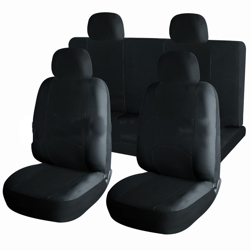 Four Seasons All-inclusive Cushion Car Seat Cover Polyester Cloth Single Plant 9-piece Set