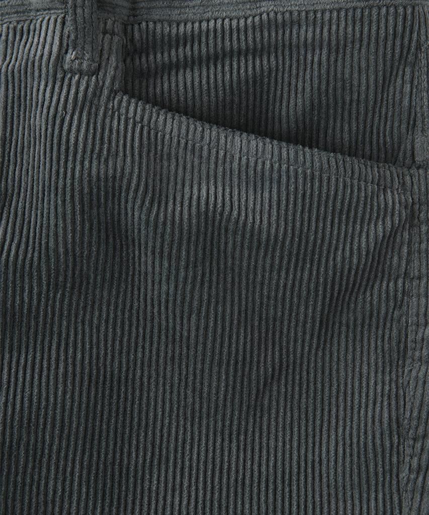 PANICALE Charcoal Slim Fit Corduroy Cargo Pants