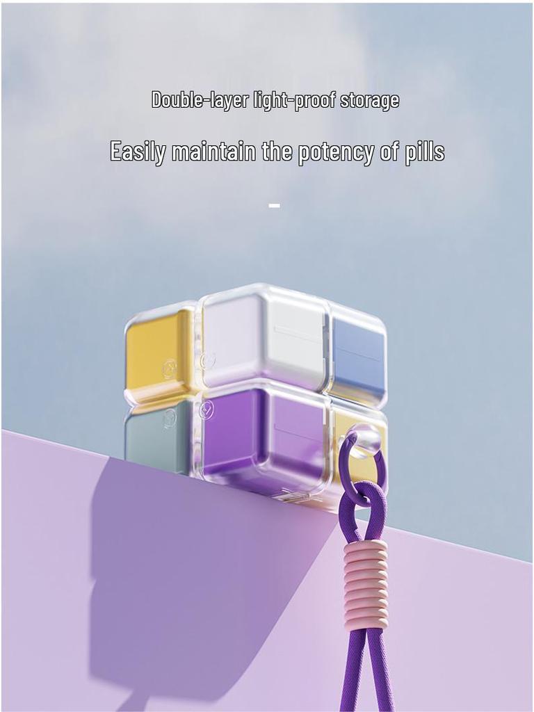 Портативный органайзер для таблеток: 7-дневный закрывающийся диспенсер большой емкости для лекарств в дорогу