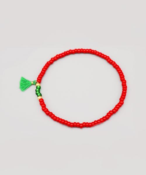 Браслет с кисточками и бусинами Bonbeau Ethnic Color, Браслет с акцентными бусинами, 6 цветов