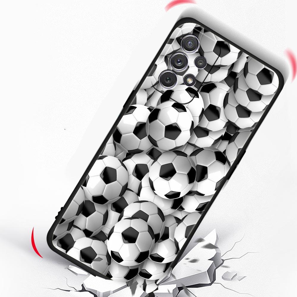 Soccer Ball Football Field Phone Case for Samsung Galaxy A13 A51 A71 A21S A12 A11 A31 A41 A23 A53 A73 A52 A32 5G A03S A01 Cover