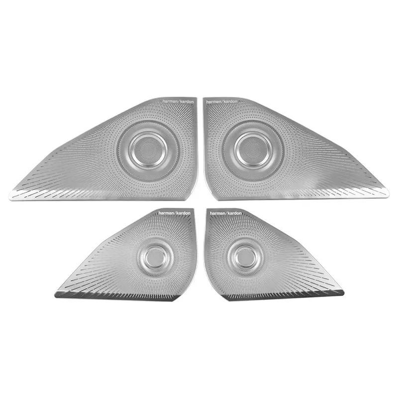 Stainless Car Door Sound Stereo Audio Tweeter Speaker Cover Trim For Volkawagen VW Golf 8 MK8 2020 2021 2022 2023 Accessories