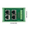 Профессиональный 4-портовый адаптер-терминал RJ45 8P8C Ethernet для промышленных и коммерческих сетей