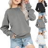 Boys Girls Children's  Loose Solid Color Shirt Sweatshirt Tops