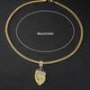 European and American Men's Hip-hop Domineering Crown Lion King Necklace Lion Necklace
