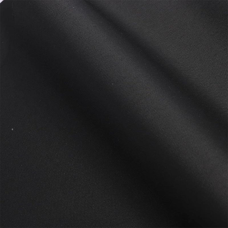 Standing Fan Storage Cover 13 x 42 Inch in Black 420D Fabric, Full Length Rounded Top Cover for Bedroom, Balcony, and Room Storage