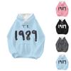 Men's And Women's Printed Long-sleeved Hoodie Solid Color Hoodie