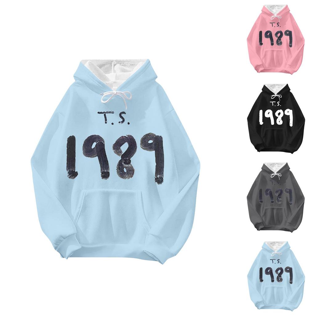 Men's And Women's Printed Long-sleeved Hoodie Solid Color Hoodie