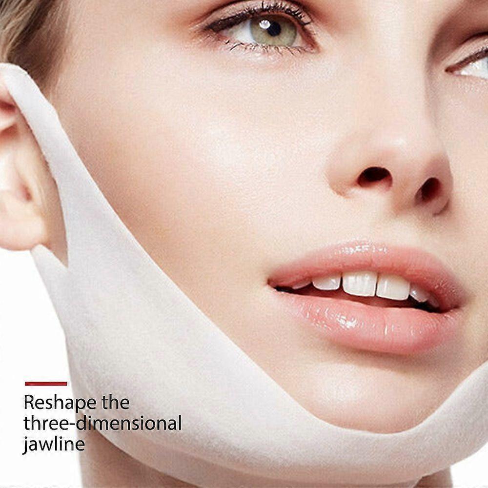 5Pcs V-Line Firming Mask, Face Lift Mask with Collagen, Hydrating Anti-aging, Neck Wrinkle Patches, Firming and Tightening Deep Collagen Mask for Lift