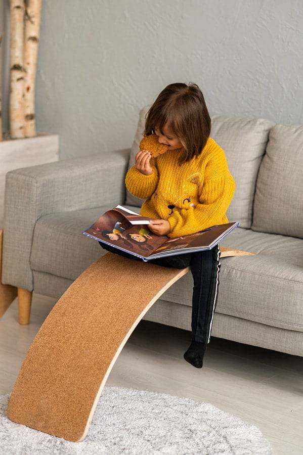 Cork Balancing Board Natural Big