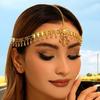 Этнический египетский головной убор с кристаллами в виде капель воды из золотого сплава для женщин