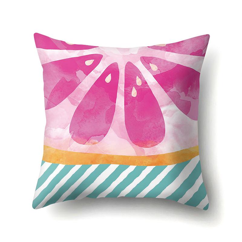 Крутая летняя фруктовая полиэстеровая наволочка, украшение для автомобиля, принт для дома, маленькая свежая милая наволочка