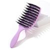 Anti-Static Curved Comb for Women's Curly Hair - Wide Teeth & Massage Bristles