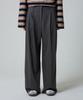 UNKNOWN PLANET Double-Pleat Wide Slacks Medium Gray