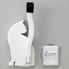 BOSS TRADING Cat-Shaped Door Stopper with Magnet, Strong Adhesion, Safe for Entranceways, Made in Japan, White Cat Design