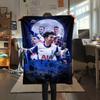 The Spurs Print FlAannel Blanket, High quality Comfortable for All Seasons, Home Decor, Warmth and Comfort