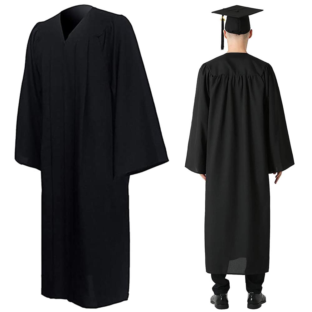 University Bling Removable Tassel Graduation Gown Set 2023 Happy Graduation Mortarboard Hat