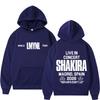 Shakira Las Mujeres Ya No Lloran 2026 Tour Print Hoodie Unisex Fashion Sweatshirt Long Sleeves Casual Loose Pullover Fan Gift