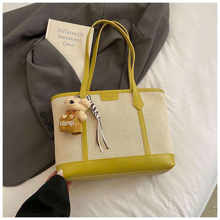 Премиальная сумка-тоут большой вместимости для通勤, женская, новая мода 2025, ретро, универсальная на плечо, трендовая сумка под мышкой