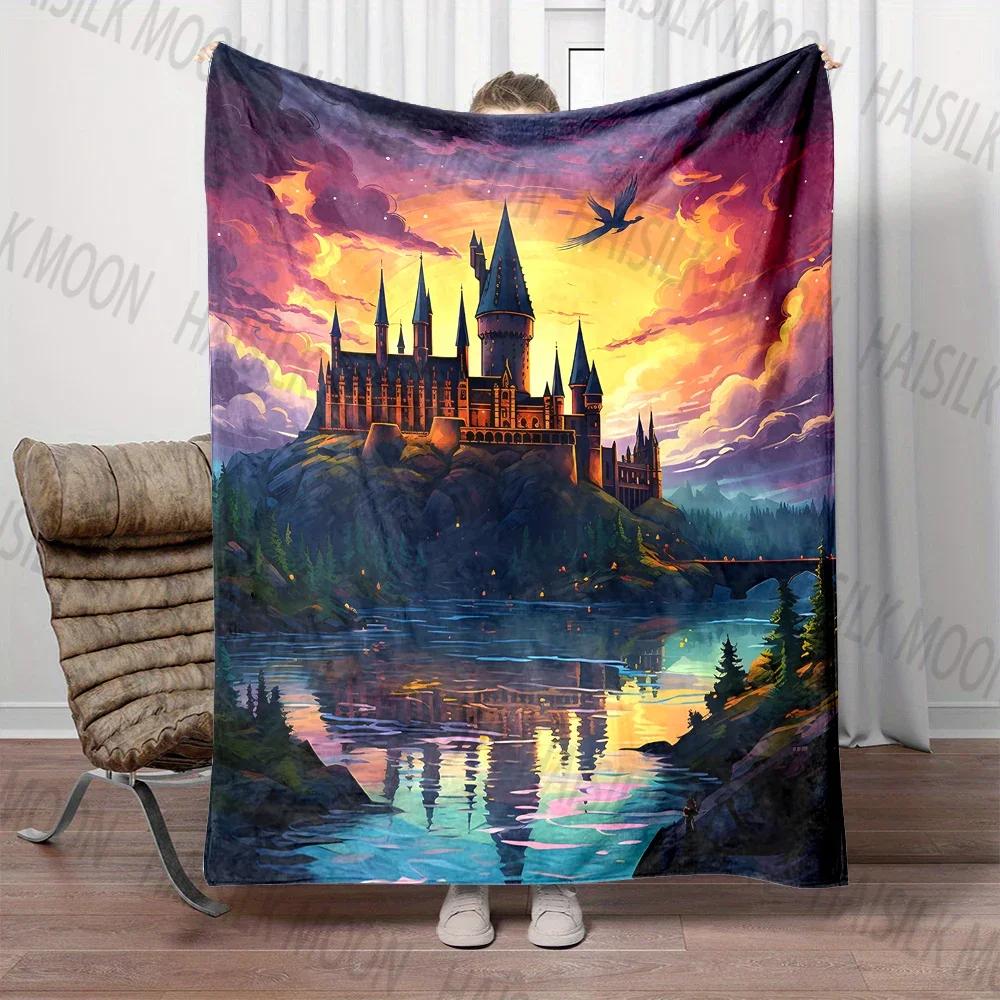 Mysterious Castle Printed Blanket, Children's Favorite Gift, Travel Office Camping, RV, Bedroom Sofa, Multi-scene Application