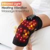 660nm 850nm Red Light Therapy Knee Wrap Heating Massage Brace with 5000mAh Battery