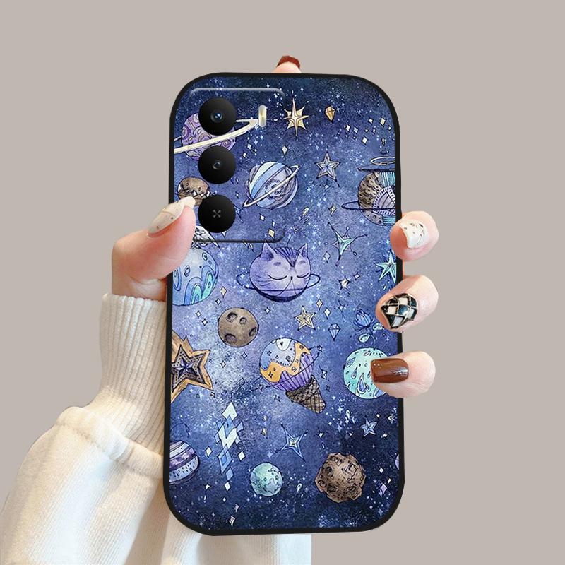 Чехол для Realme V60 Pro V 60 Pro Силиконовый Мягкий ТПУ Бампер Чехол для Телефона Для Realme 14x 5G Модный Милый Мультяшный Защитный Fundas