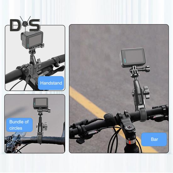Крепление для экшн-камеры на руль велосипеда Insta 360 X2 X3 X4, вращающееся на 360 градусов, держатель для спортивной камеры на руль мотоцикла и велосипеда