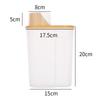 Food Grade Rice Storage Container BPA Free Sealed Canister with Measuring Cup for Grains Nuts Flour Kitchen Storage